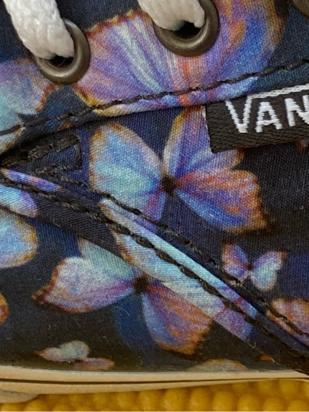 Vans butterfly sneakers size 7.5 Purple/ Blue - Picture 7 of 8